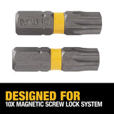 DeWalt Max Fit Torx T40 Head X 1 in. L Screwdriver Bit 2 pk