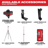 Milwaukee 2 beam Self Leveling Cross-Line Laser 165 ft. 1 pc
