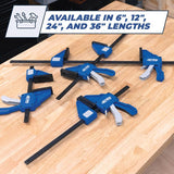 Kreg VersaGrip 6 in. X 3-1/4 in. D Quick-Release Bar Clamp and Spreader 300 lb
