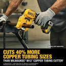 DeWalt 20V MAX XR 1-1/4 in. Copper Tubing Cutter Black/Yellow 1 pc