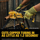 DeWalt 20V MAX XR 1-1/4 in. Copper Tubing Cutter Black/Yellow 1 pc