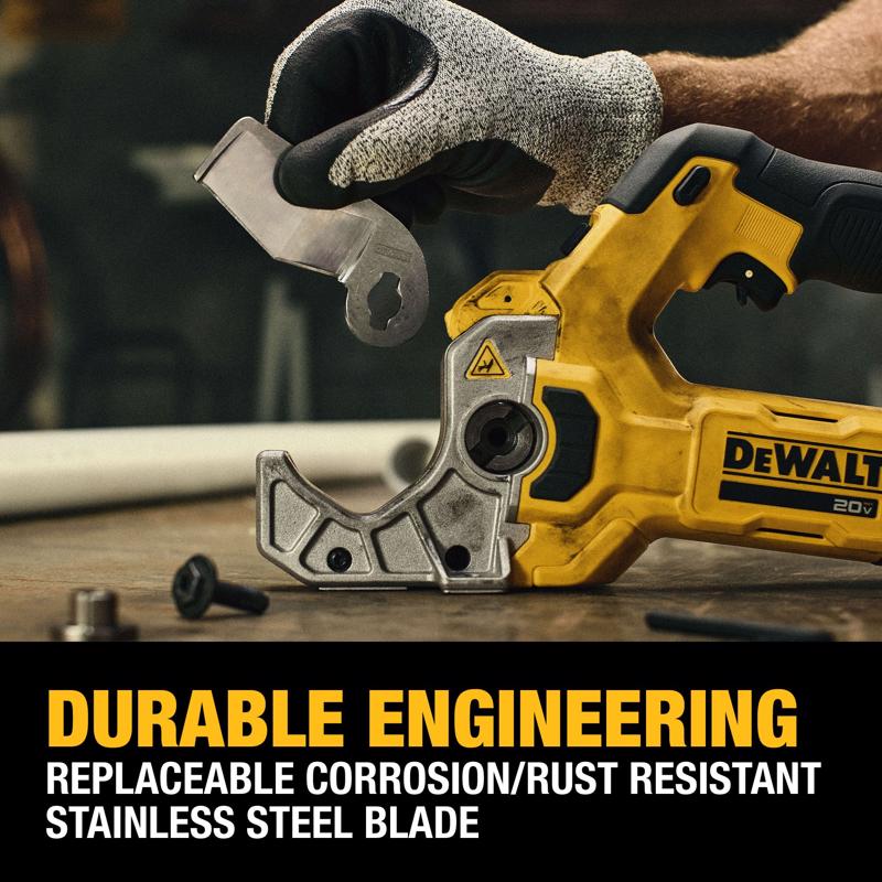DeWalt 20V MAX XR 2 in. Plastic Pipe and Tubing Cutter Black/Yellow 1 pc