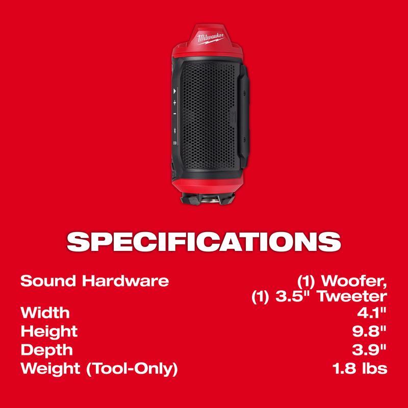 Milwaukee M12 Wireless Bluetooth Speaker