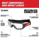 Milwaukee Tool Anti-Fog Impact and Splash Resistant Goggles Clear Lens Black Frame 1 pk