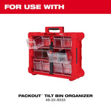 Milwaukee Packout 7.3 in. W X 3.8 in. H Bin System Clear