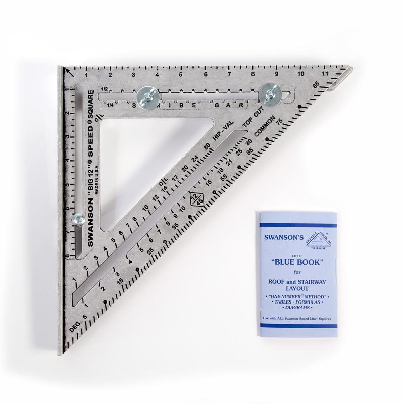 Swanson 12 in. L X 1 in. H Aluminum Speed Square