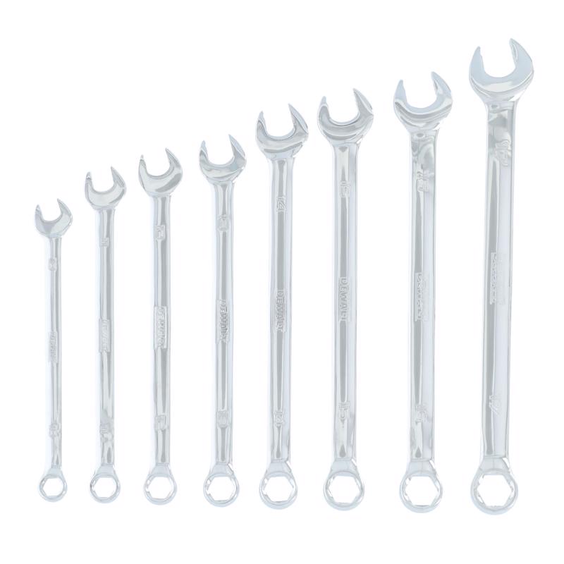 DeWalt ToughSeries Metric Combination Wrench Set 8 pc