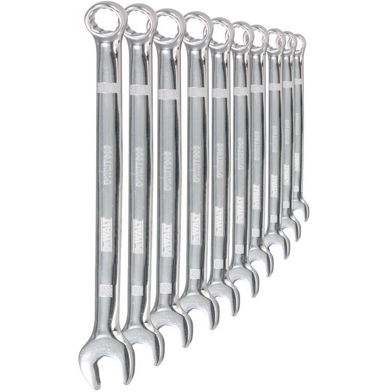 DeWalt Metric Combination Wrench Set 10 pc