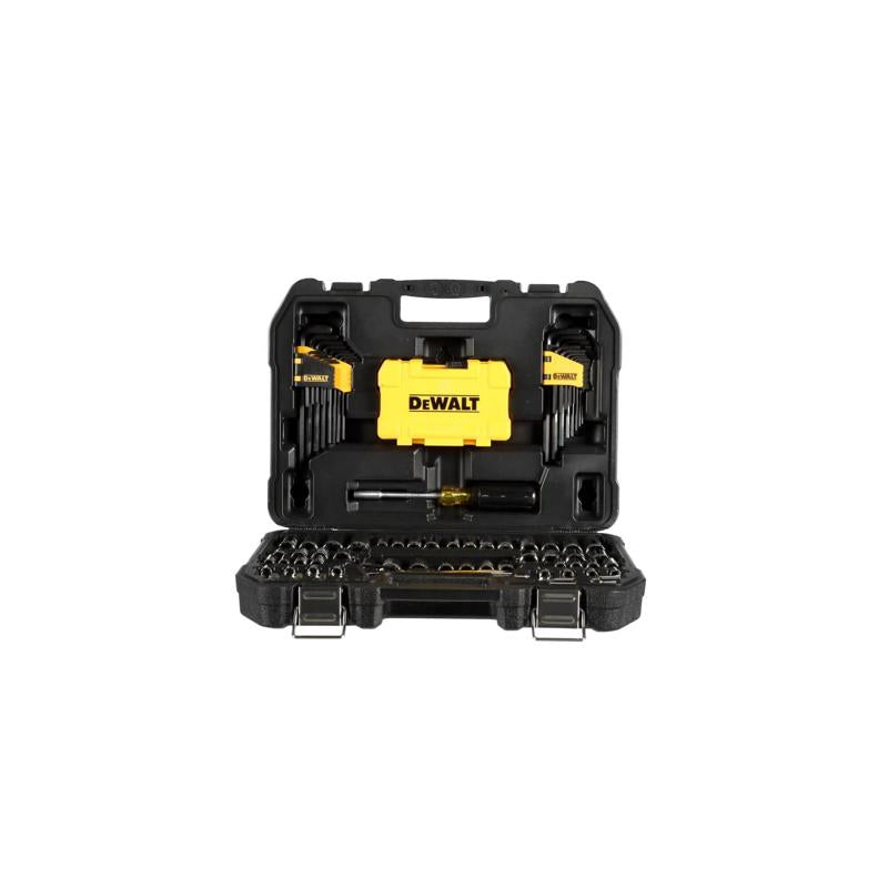 DeWalt 1/4 and 3/8 in. drive Metric/SAE Mechanic's Tool Set 108 pc