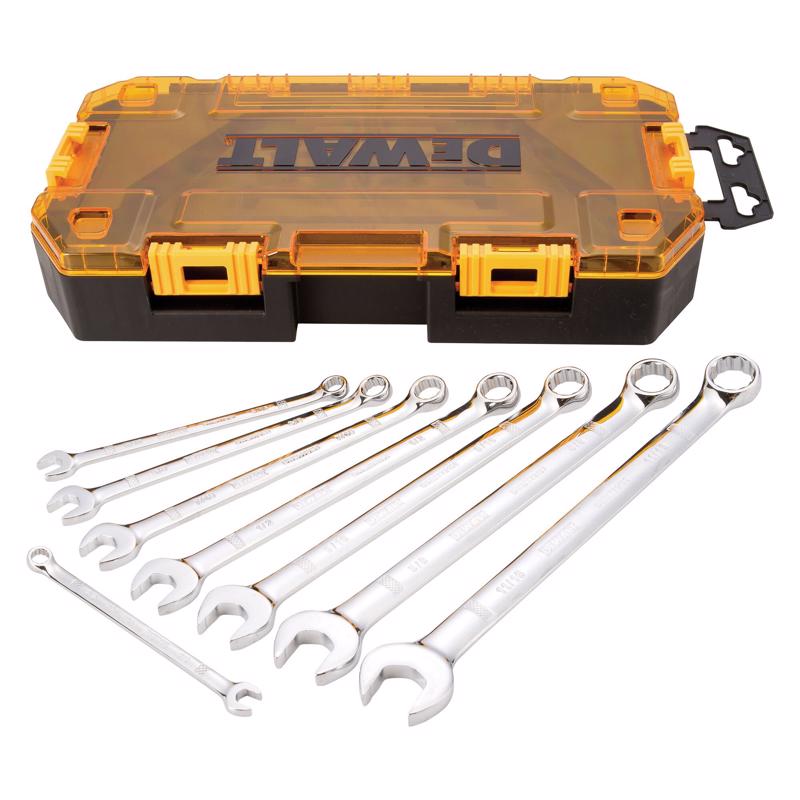 DeWalt SAE Combination Wrench Set 8 pc