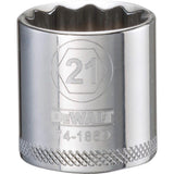 SCKT MTRC 12PT 21MM 3/8"
