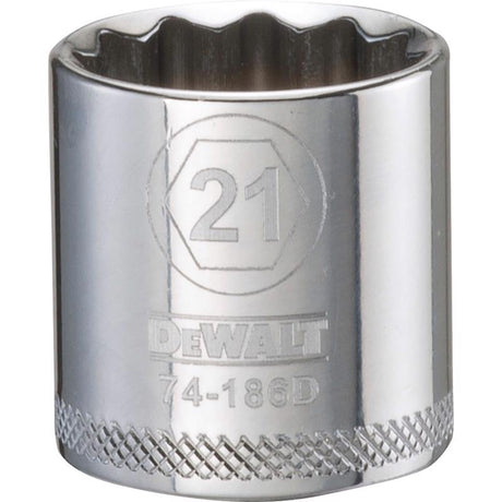 SCKT MTRC 12PT 21MM 3/8"