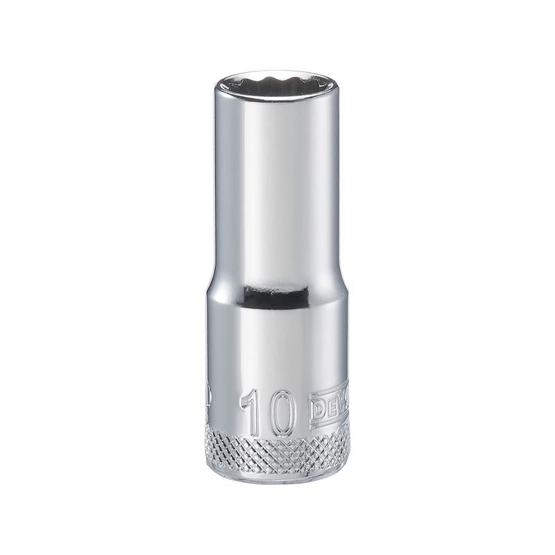 DeWalt 10 mm X 3/8 in. drive Metric 12 Point Deep Socket 1 pc