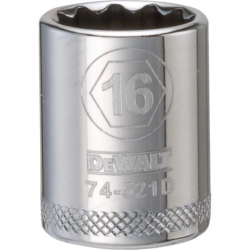 SCKT SAE 12PT 16MM 3/8"
