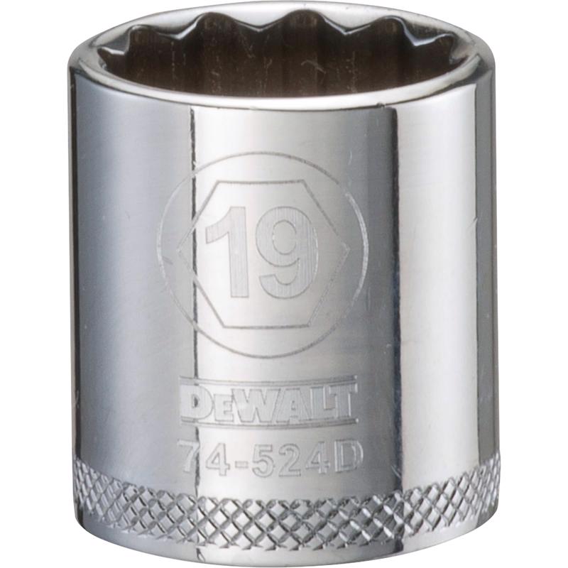SCKT SAE 12PT 19MM 3/8"