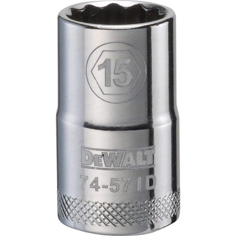 SCKT MTRC 12PT 15MM 1/2"