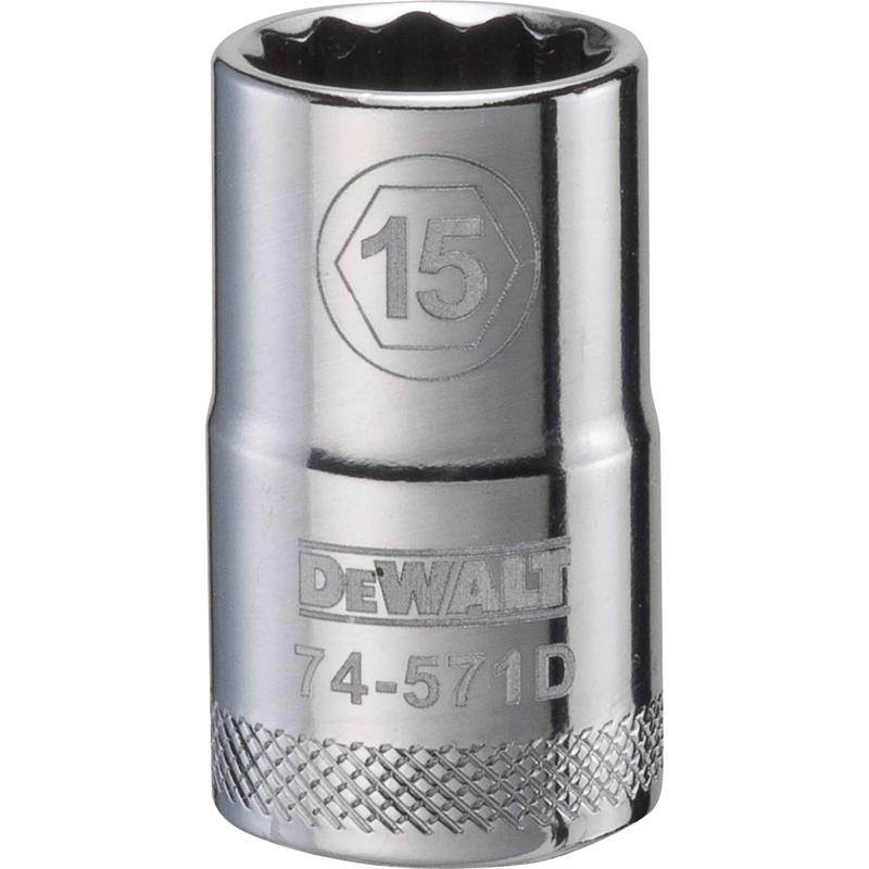 SCKT MTRC 12PT 15MM 1/2"