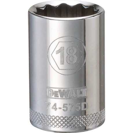 SCKT MTRC 12PT 18MM 1/2"