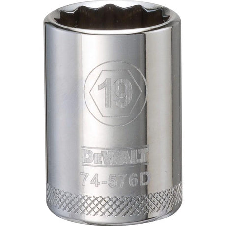 SCKT MTRC 12PT 19MM 1/2"