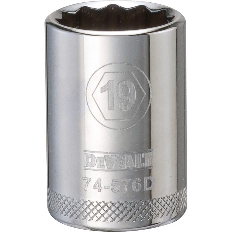 SCKT MTRC 12PT 19MM 1/2"