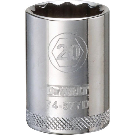 SCKT MTRC 12PT 20MM 1/2"