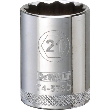 SCKT MTRC 12PT 21MM 1/2"