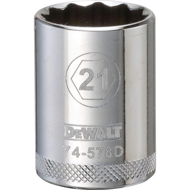 SCKT MTRC 12PT 21MM 1/2"
