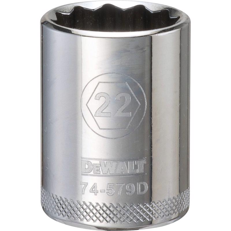 SCKT MTRC 12PT 22MM 1/2"