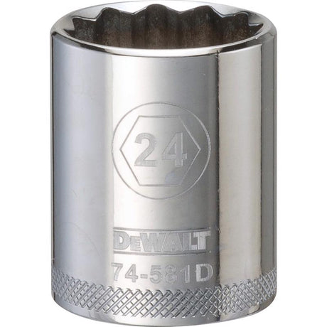 SCKT MTRC 12PT 24MM 1/2"