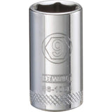 SCKT MTRC 6PT 9MM 1/4"
