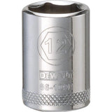 SCKT MTRC 6PT 12MM 1/4"
