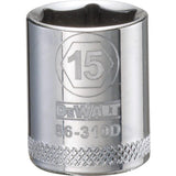 SCKT MTRC 6PT 15MM 3/8"