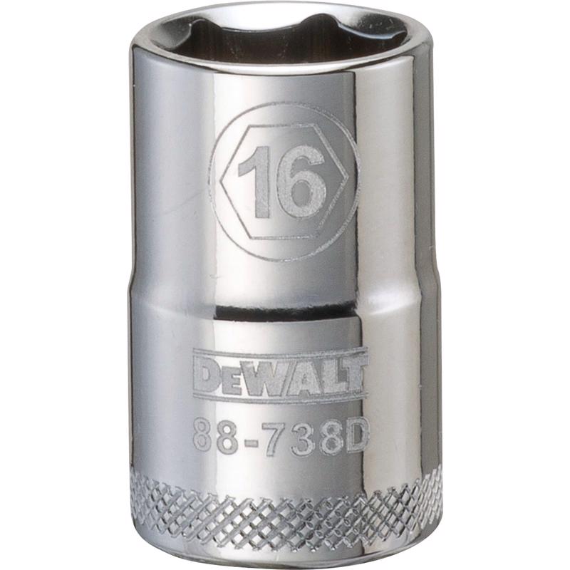 SCKT MTRC 16MM 6PT 1/2"