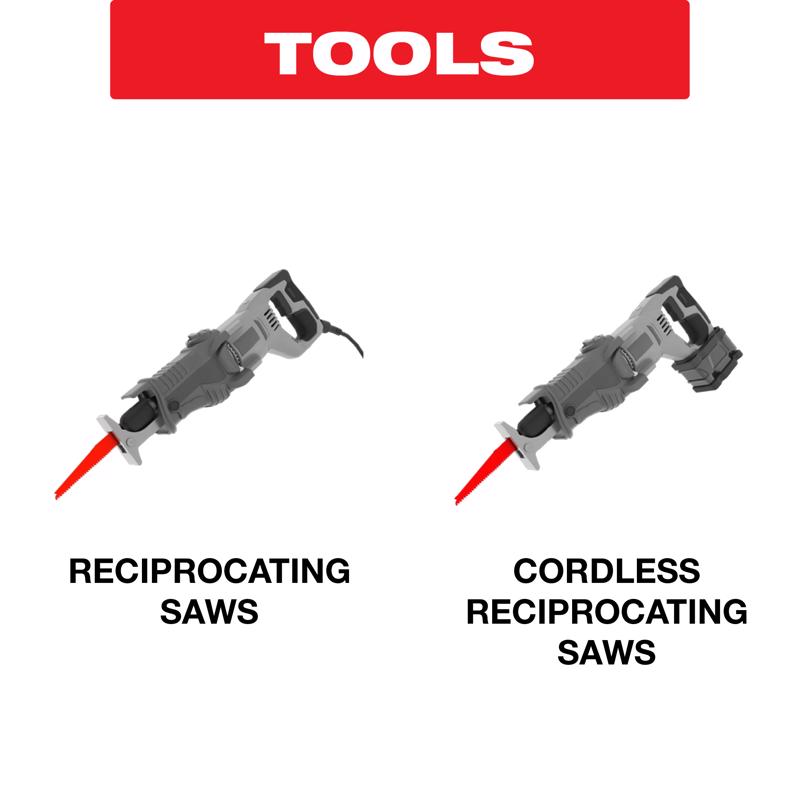 Diablo 12 in. Bi-Metal Reciprocating Saw Blade 8/10 TPI 25 pk