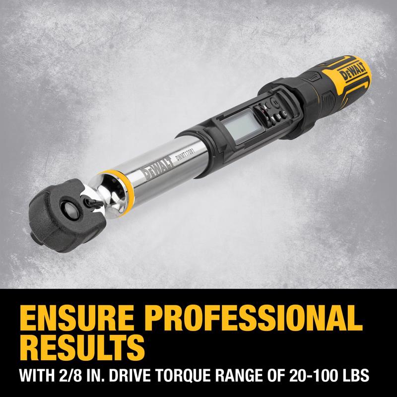 Dewalt Drive Digital Torque Wrench 3/8 in. L 1 pc