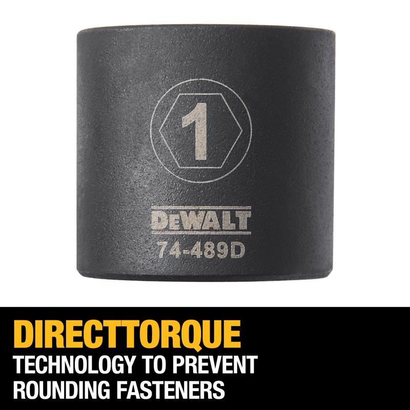 DeWalt 3/8 in. drive Metric/SAE 6 Point Impact Socket Set 23 pc