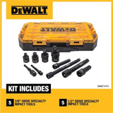 DeWalt 3/8 and 1/2 in. drive Impact Socket Set 10 pc