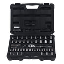 Stanley 1/4 and 3/8 in. drive Metric/SAE Mechanic's Tool Set 60 pc