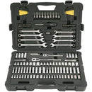 Stanley 1/4 and 3/8 in. drive Metric/SAE Mechanic's Tool Set 145 pc