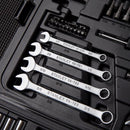 Stanley 1/4 and 3/8 in. drive Metric/SAE Mechanic's Tool Set 145 pc