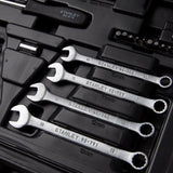 Stanley 1/4 and 3/8 in. drive Metric/SAE Mechanic's Tool Set 145 pc