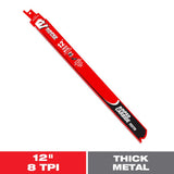 Diablo Steel Demon 12 in. Carbide Tipped Thick Metal Reciprocating Saw Blade 8 TPI 1 pc