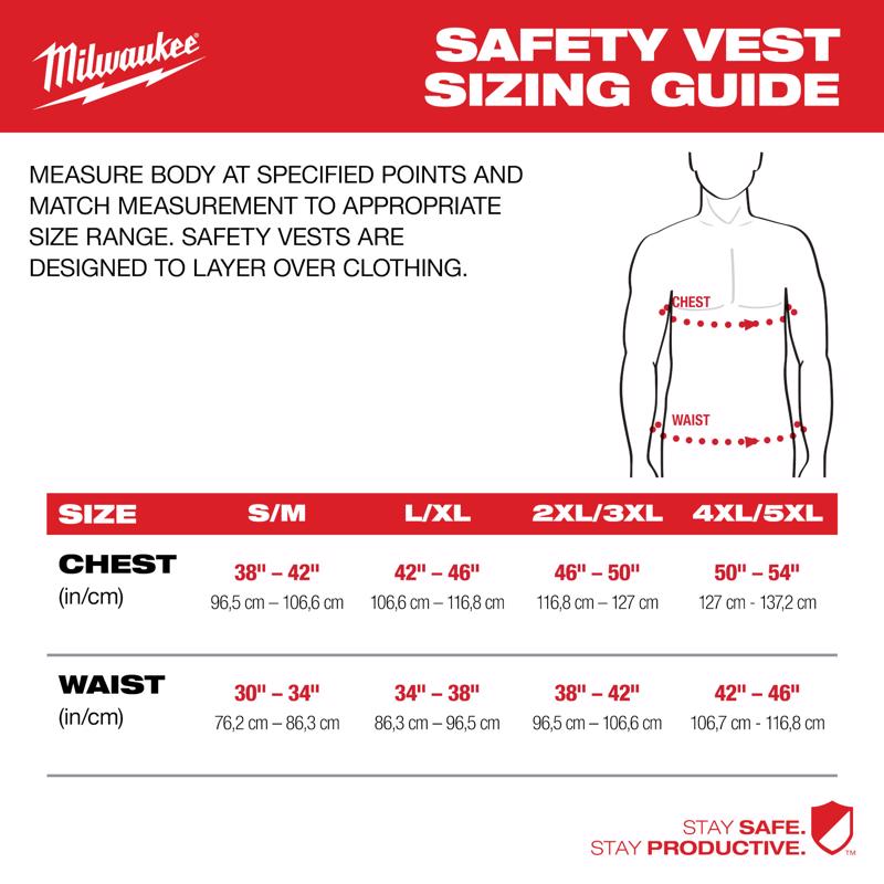 Milwaukee Tool Safety Vest Orange L/XL
