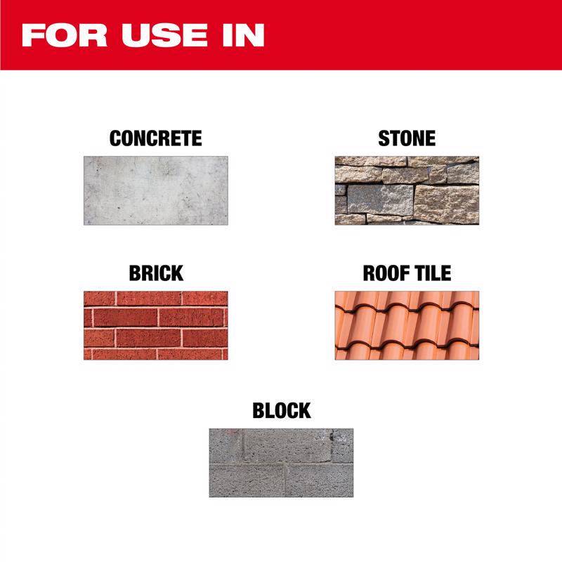 Milwaukee 4-1/2 in. D X 7/8-5/8 in. Steel Masonry Blade 1 pk