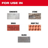 Milwaukee 4-1/2 in. D X 7/8-5/8 in. Steel Masonry Blade 1 pk