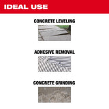 Milwaukee Diamond Max 4 in. D X 5/8-11 in. Double Row Diamond Cup Wheel