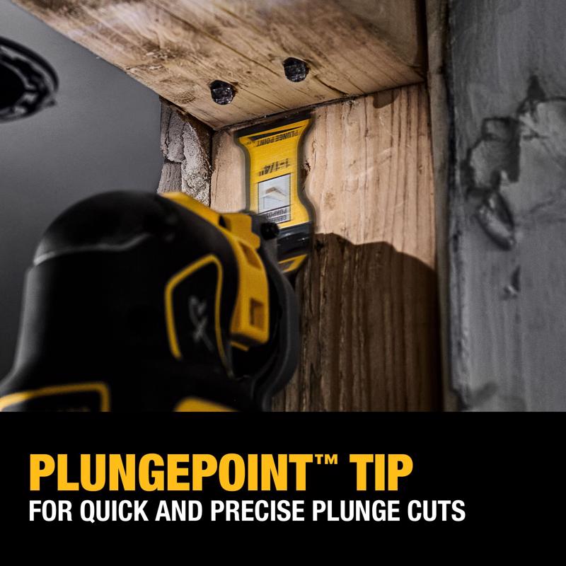 DeWalt 1-1/4 in. W Bi-Metal PlungePoint Oscillating Blade Set 3 pc