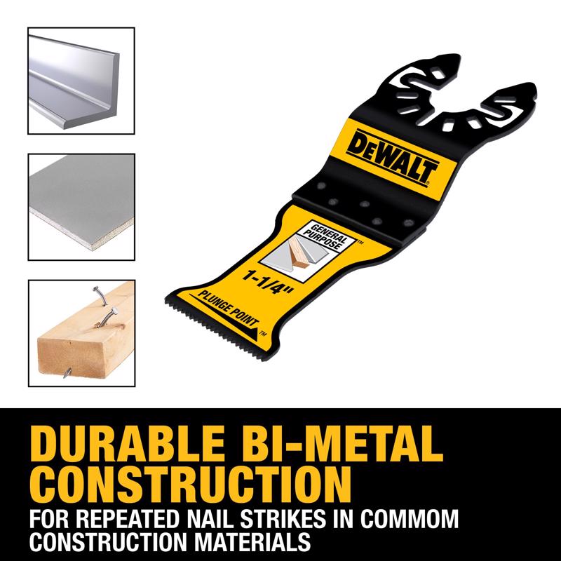 DeWalt 1-1/4 in. Bi-Metal General Purpose Oscillating Blade 1 pk
