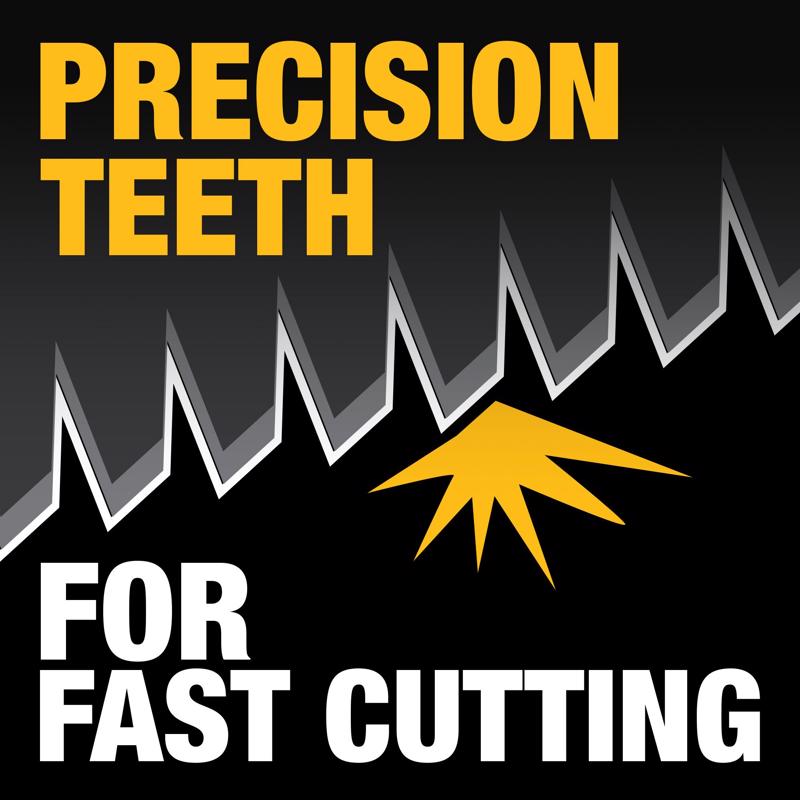 DeWalt 2-1/8 in. W Bi-Metal 3-Sided/PlungePoint/Precision Teeth Oscillating Blade Set 7 pc