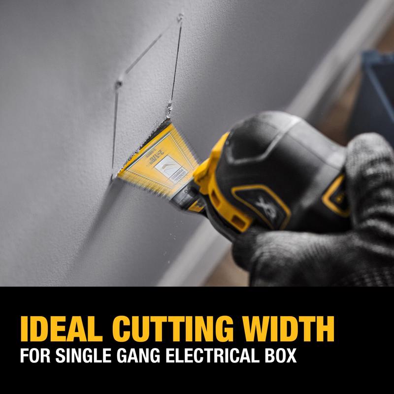 DeWalt 2-1/8 in. W Bi-Metal 3-Sided/PlungePoint/Precision Teeth Oscillating Blade Set 7 pc